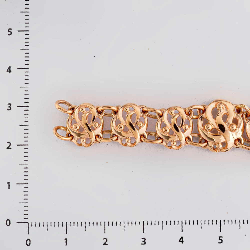 Браслет из красного золота 585 пробы