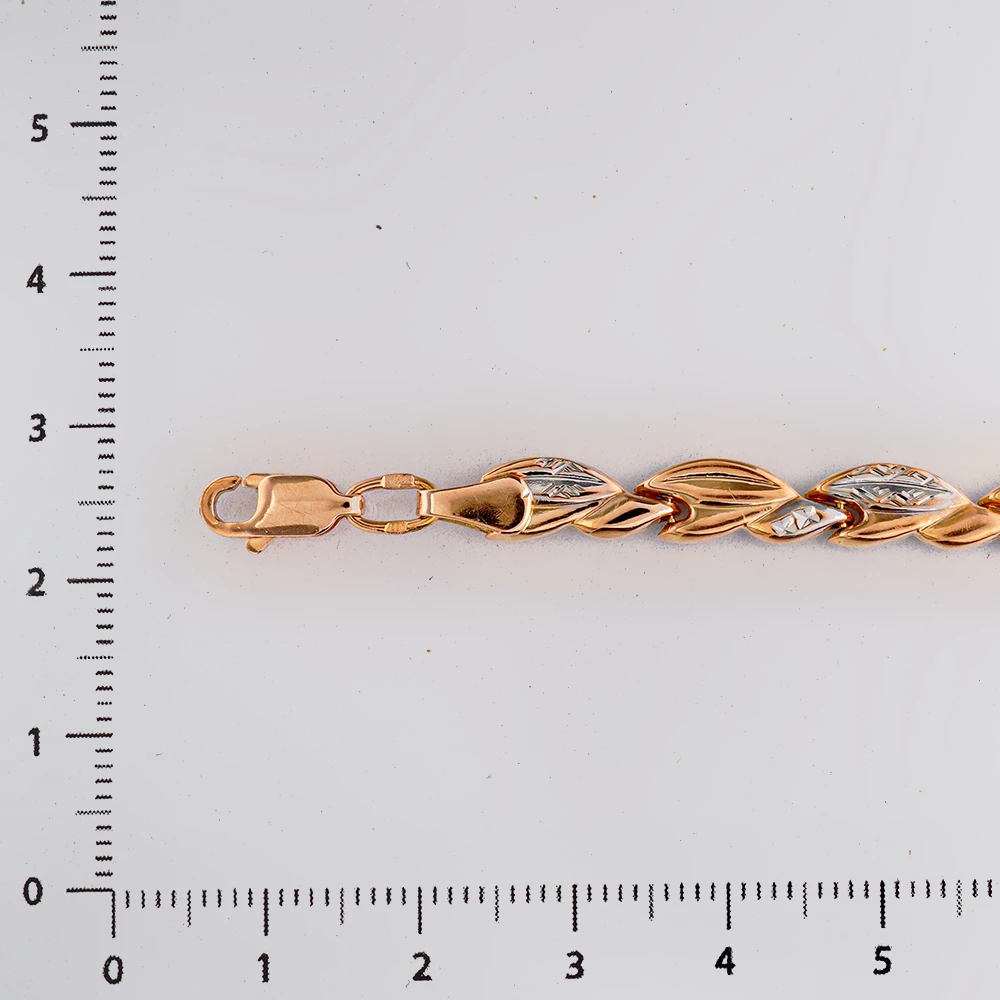 Браслет из красного золота 585 пробы