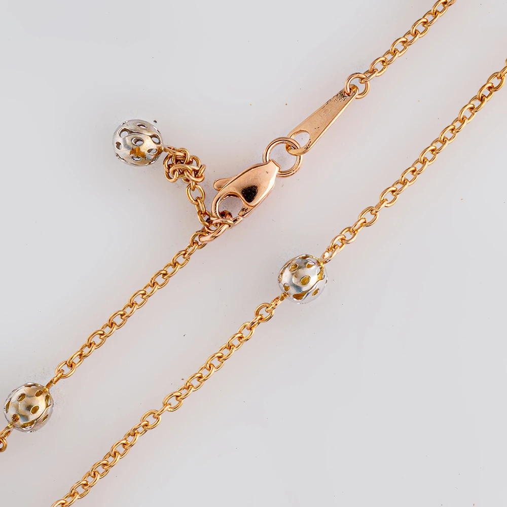 Браслет из красного золота 585 пробы