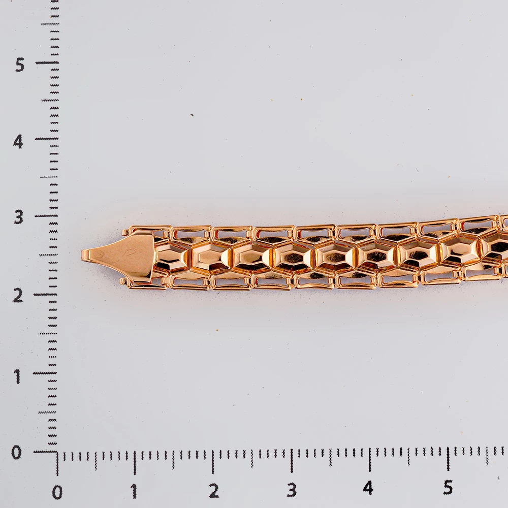 Браслет из красного золота 585 пробы