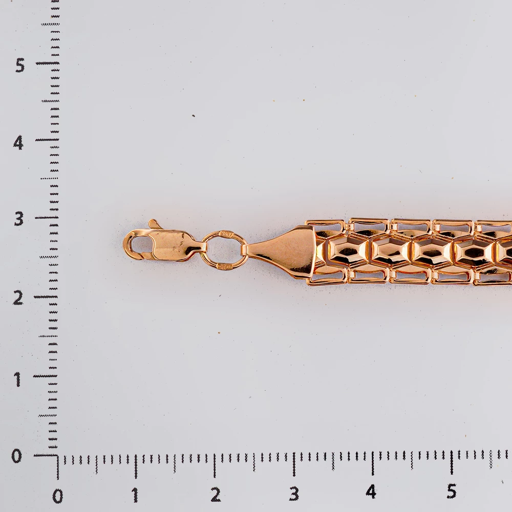 Браслет из красного золота 585 пробы