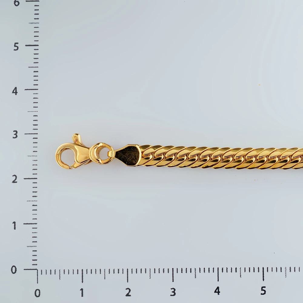 Браслет с цитрином из желтого золота 750 пробы