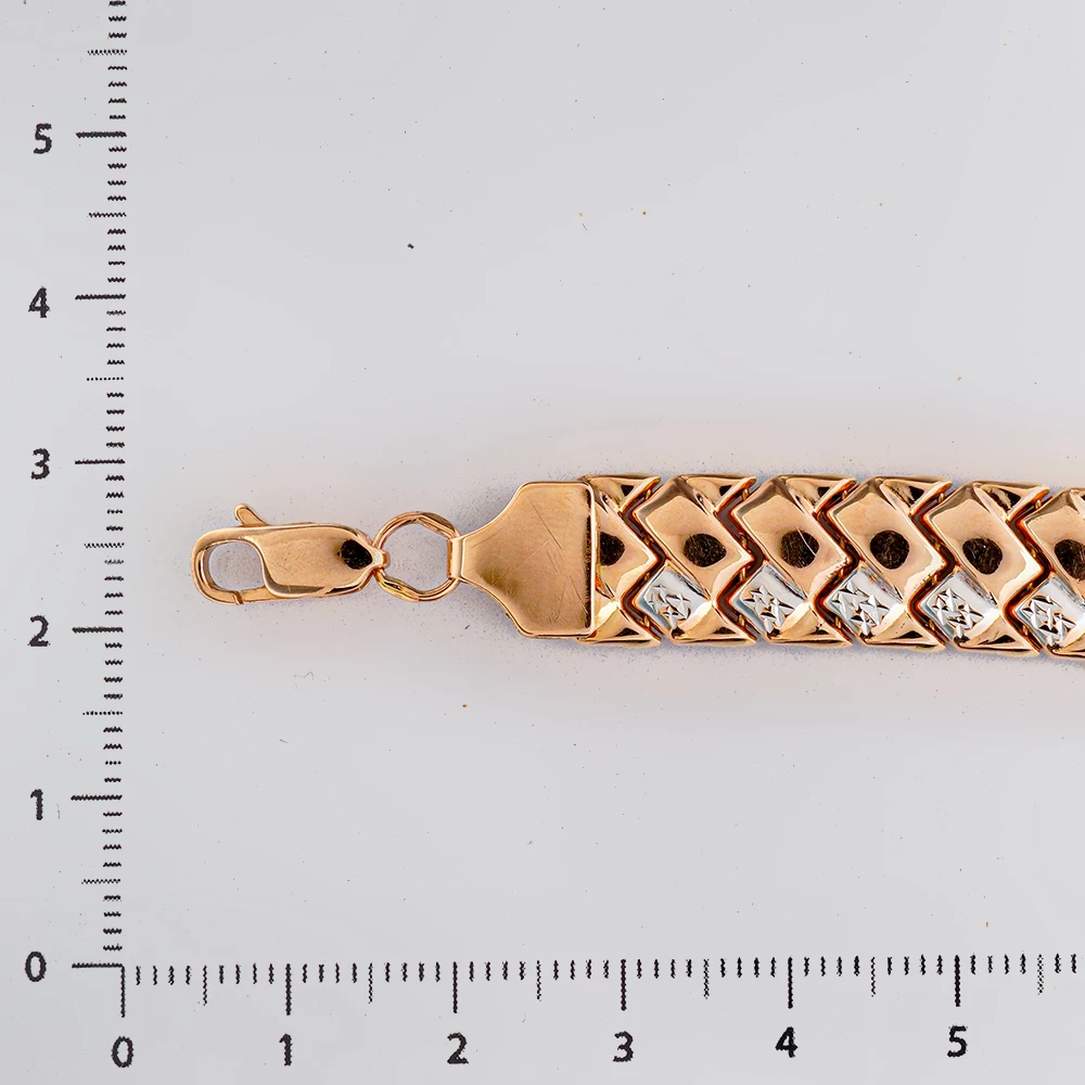 Браслет из красного золота 585 пробы