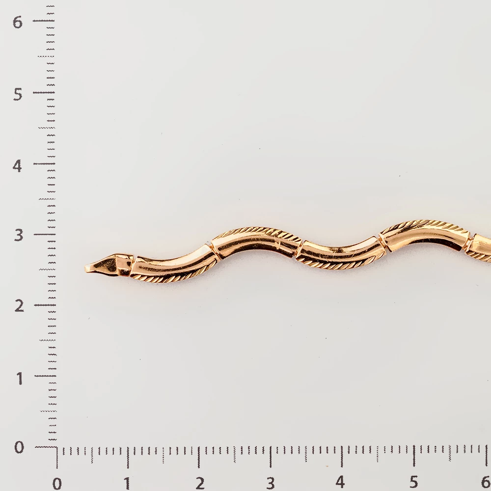 Браслет из красного золота 585 пробы