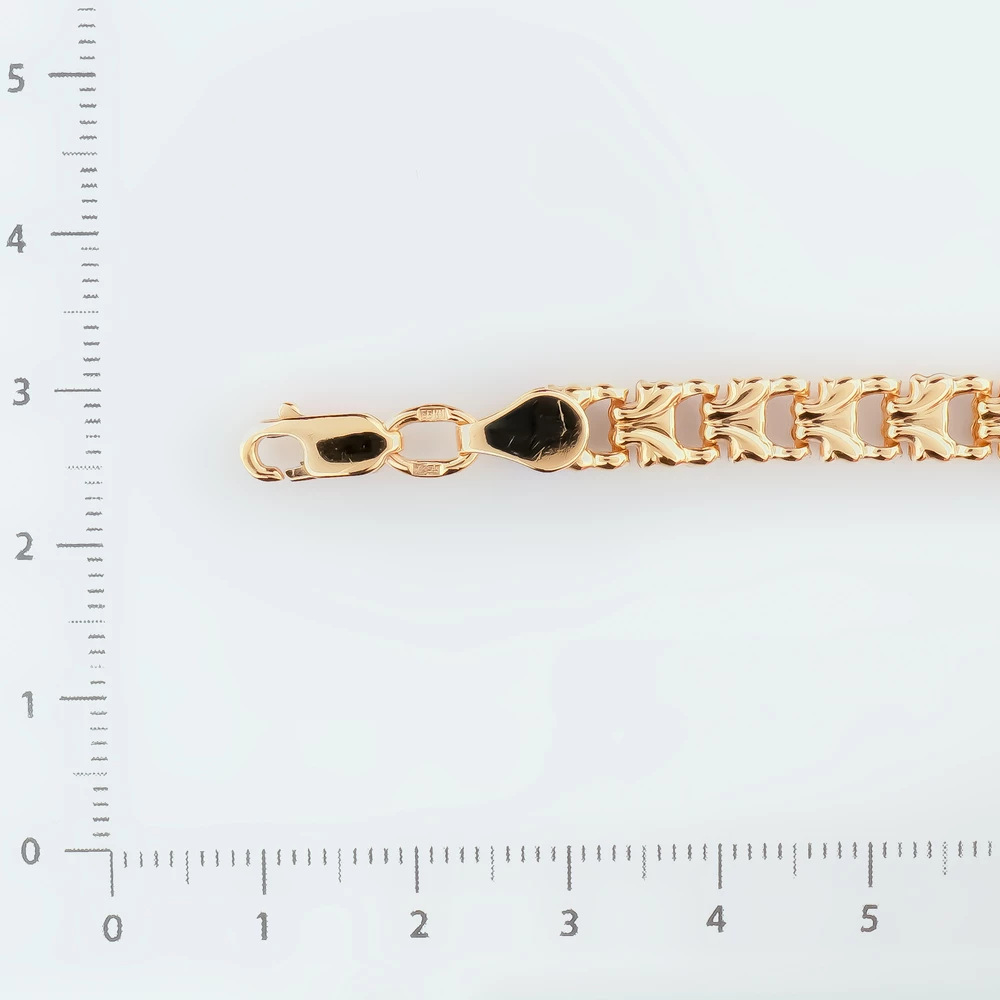 Браслет из красного золота 585 пробы