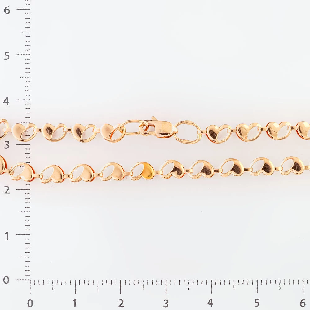 Браслет из красного золота 585 пробы