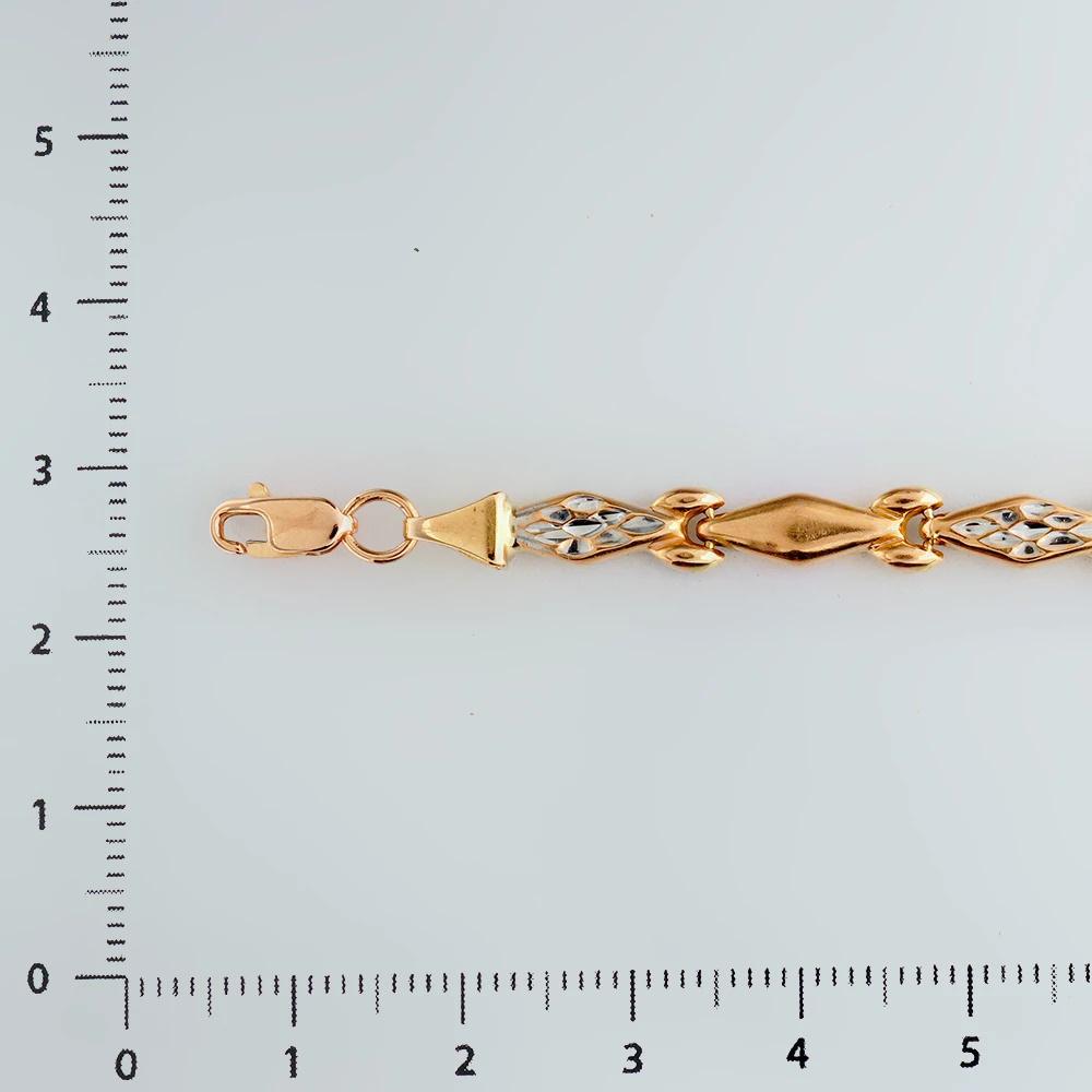 Браслет из красного золота 585 пробы