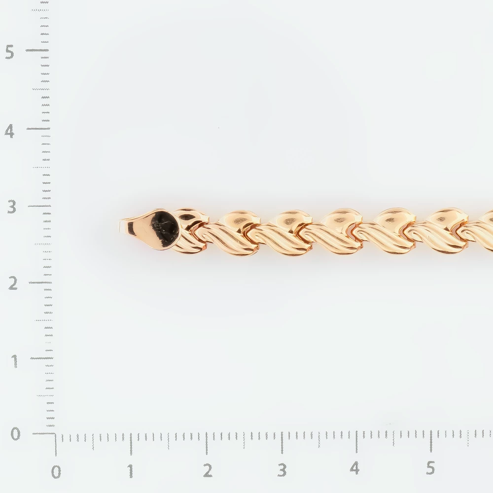 Браслет из красного золота 585 пробы