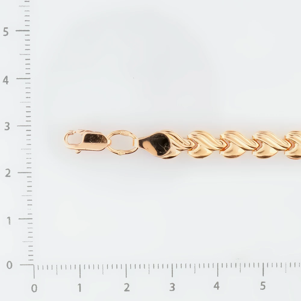 Браслет из красного золота 585 пробы