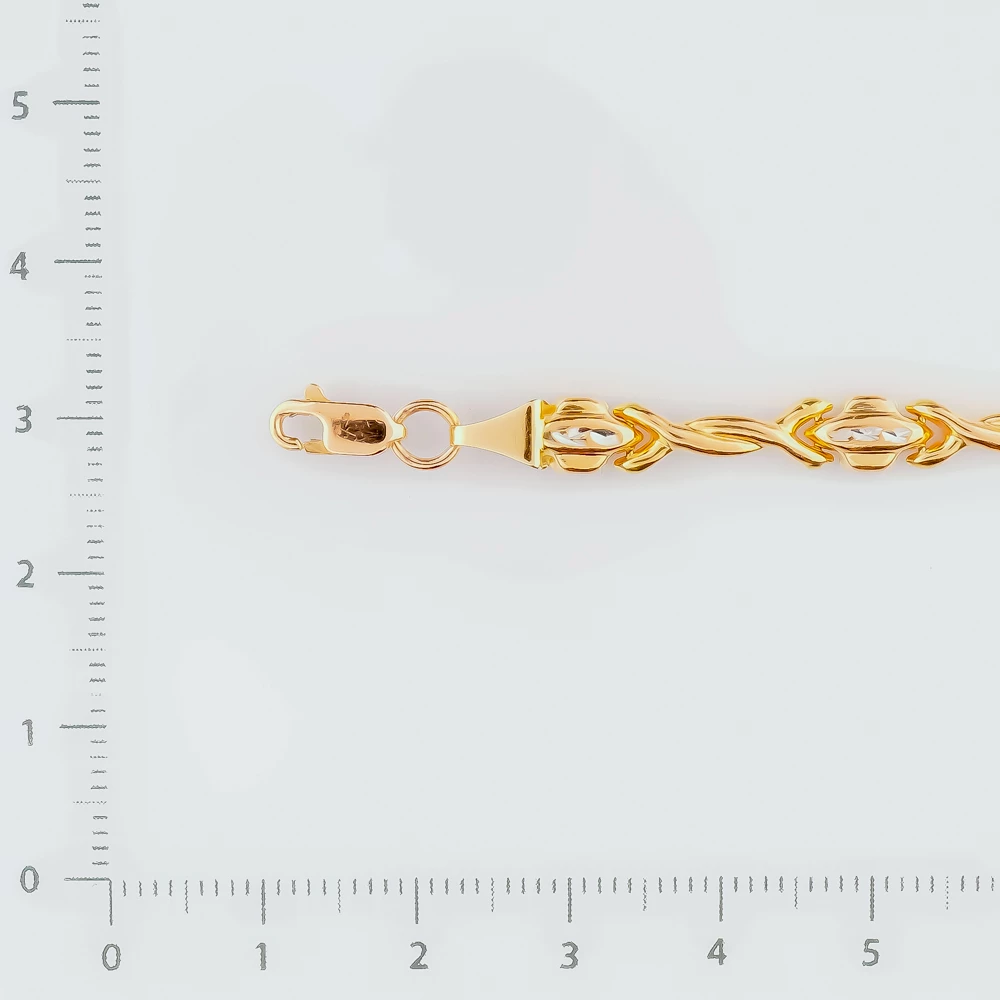 Браслет из красного золота 585 пробы