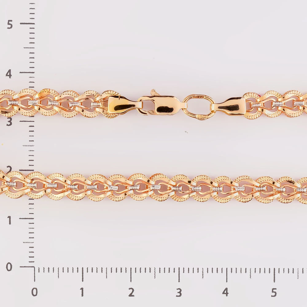 Браслет из красного золота 585 пробы