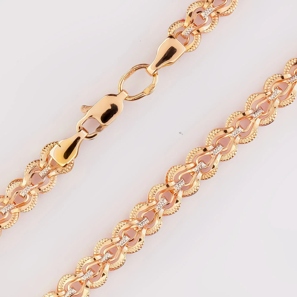 Браслет из красного золота 585 пробы