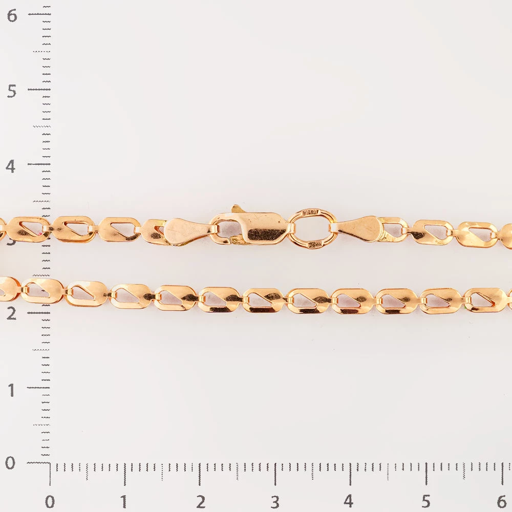 Браслет из красного золота 585 пробы