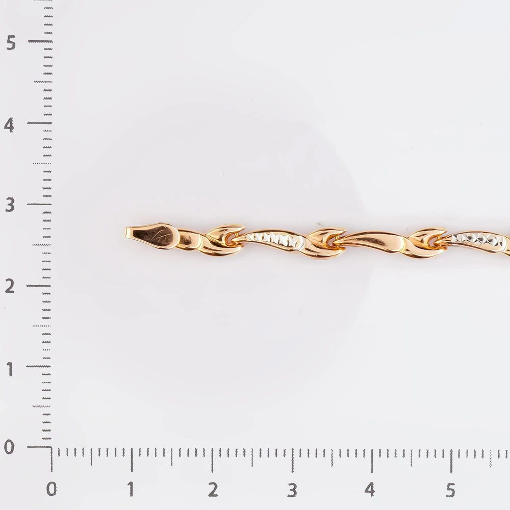 Браслет из красного золота 585 пробы