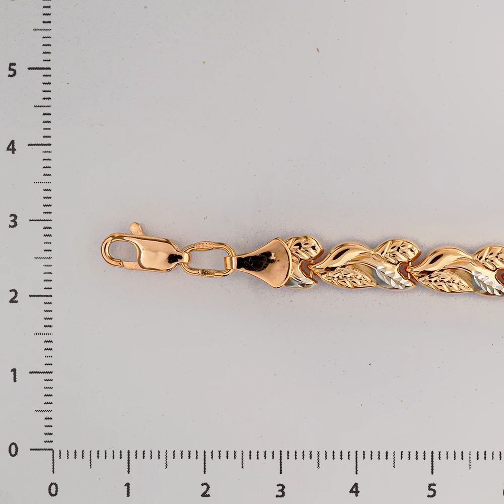 Браслет из красного золота 585 пробы