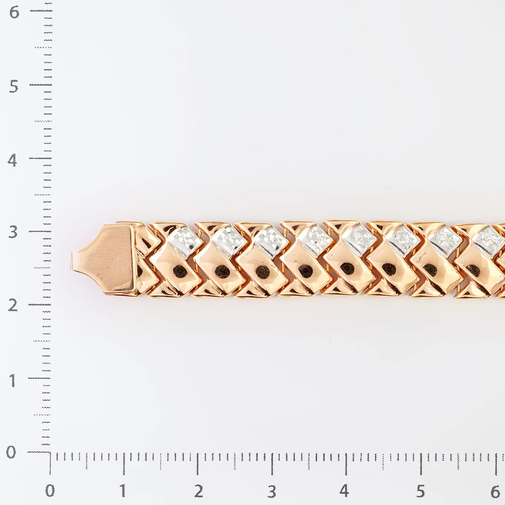 Браслет из красного золота 585 пробы