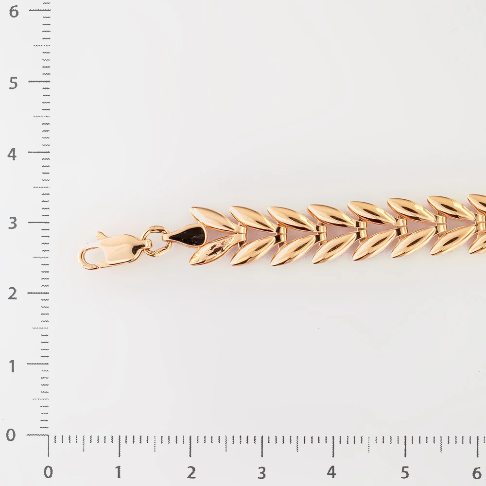 Браслет из красного золота 585 пробы