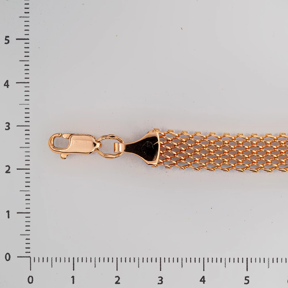 Браслет из красного золота 585 пробы