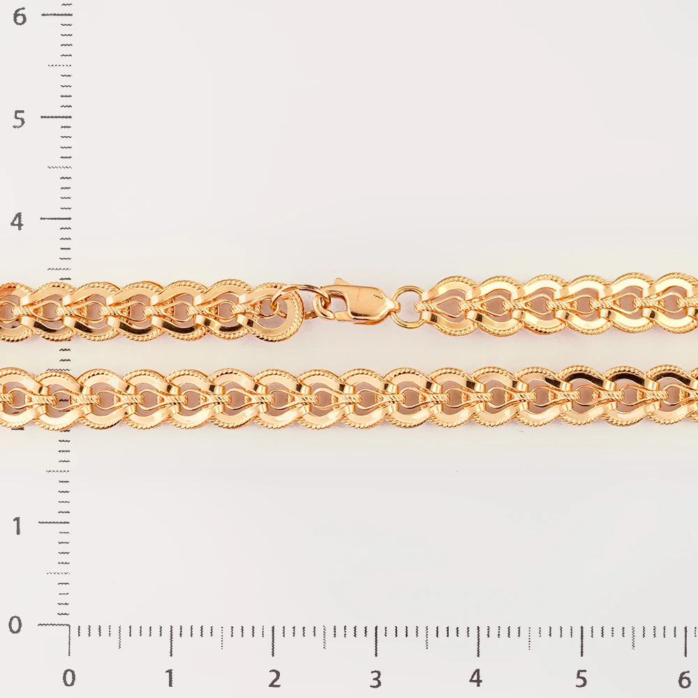 Браслет из красного золота 585 пробы