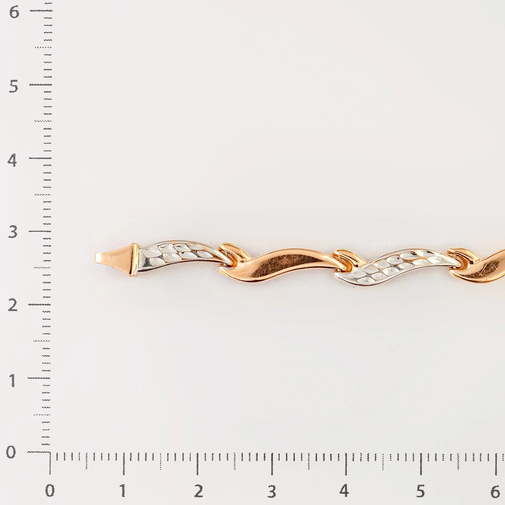 Браслет из красного золота 585 пробы