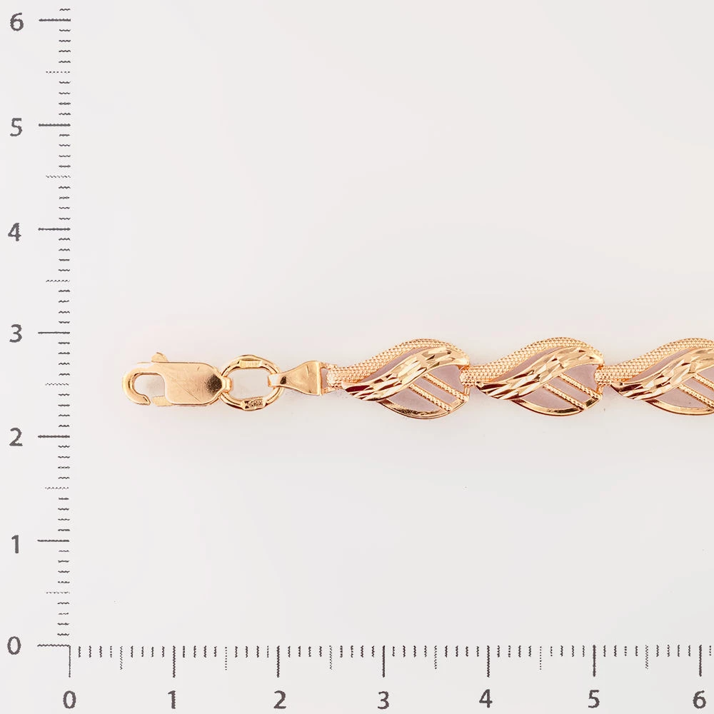 Браслет из красного золота 585 пробы