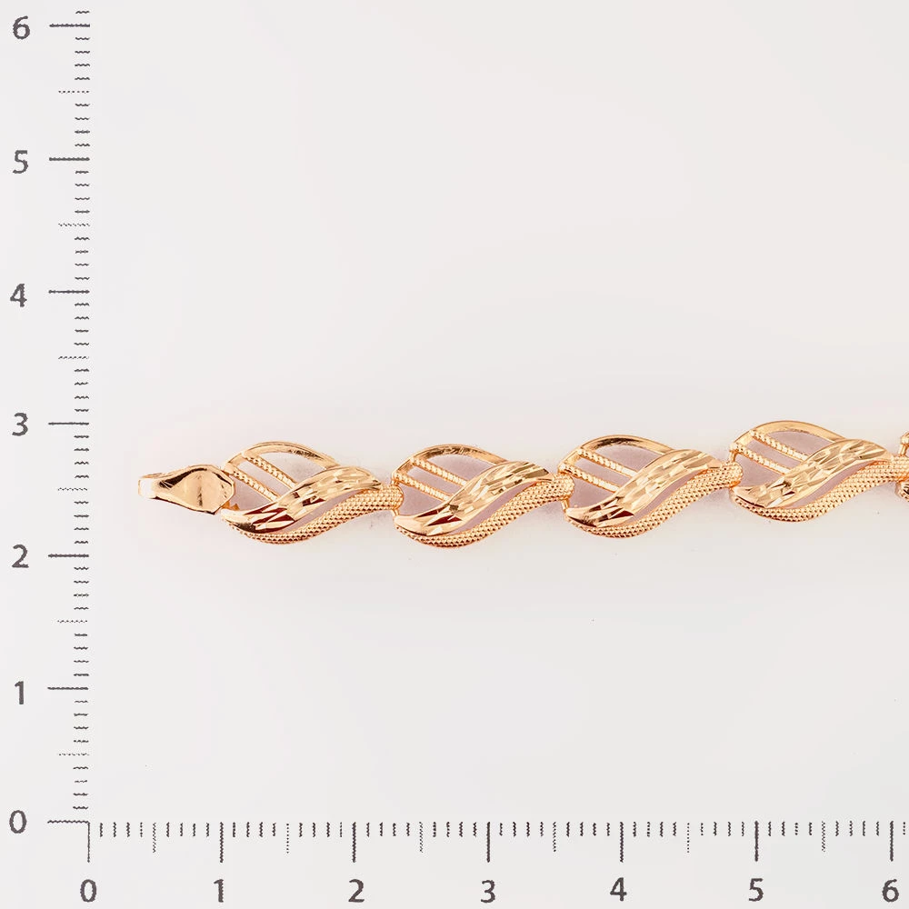 Браслет из красного золота 585 пробы