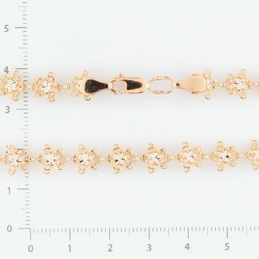 Браслет из красного золота 585 пробы