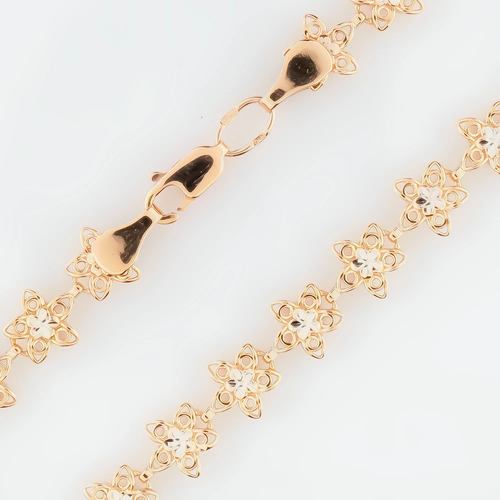 Браслет из красного золота 585 пробы