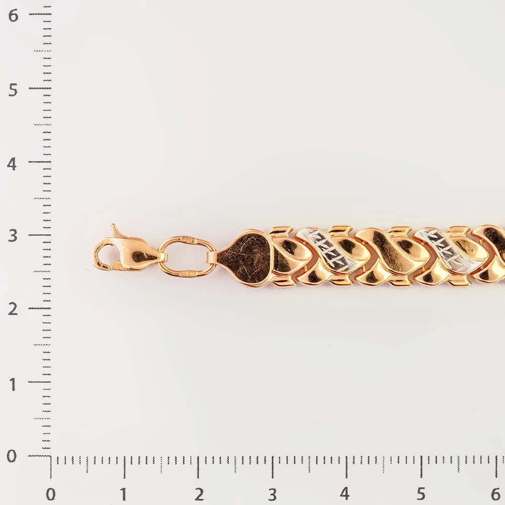 Браслет из красного золота 585 пробы