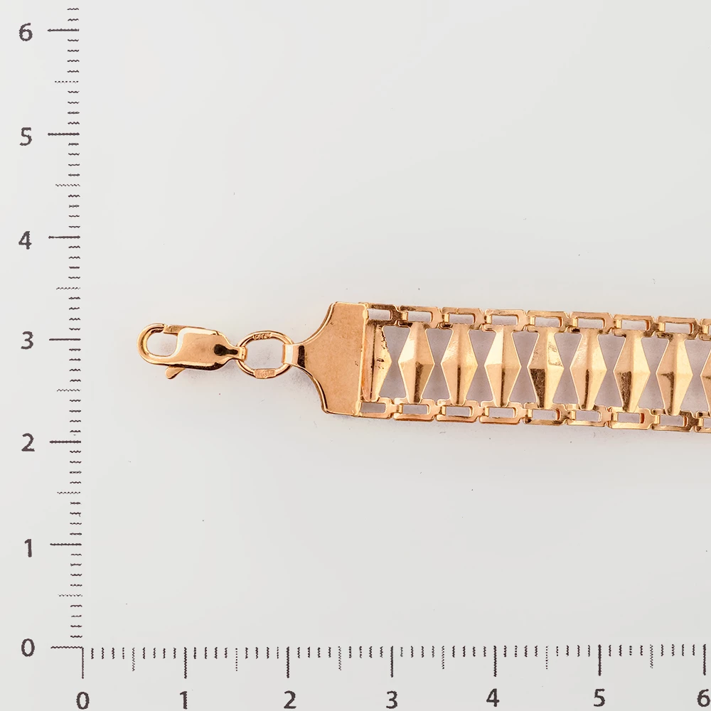 Браслет из красного золота 585 пробы