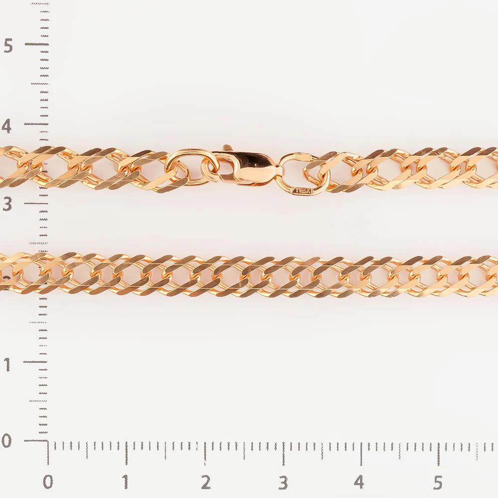 Браслет из красного золота 585 пробы