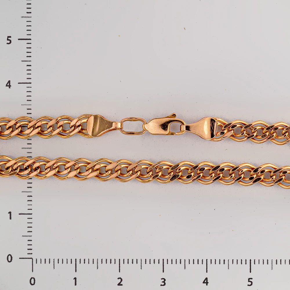 Браслет из красного золота 585 пробы