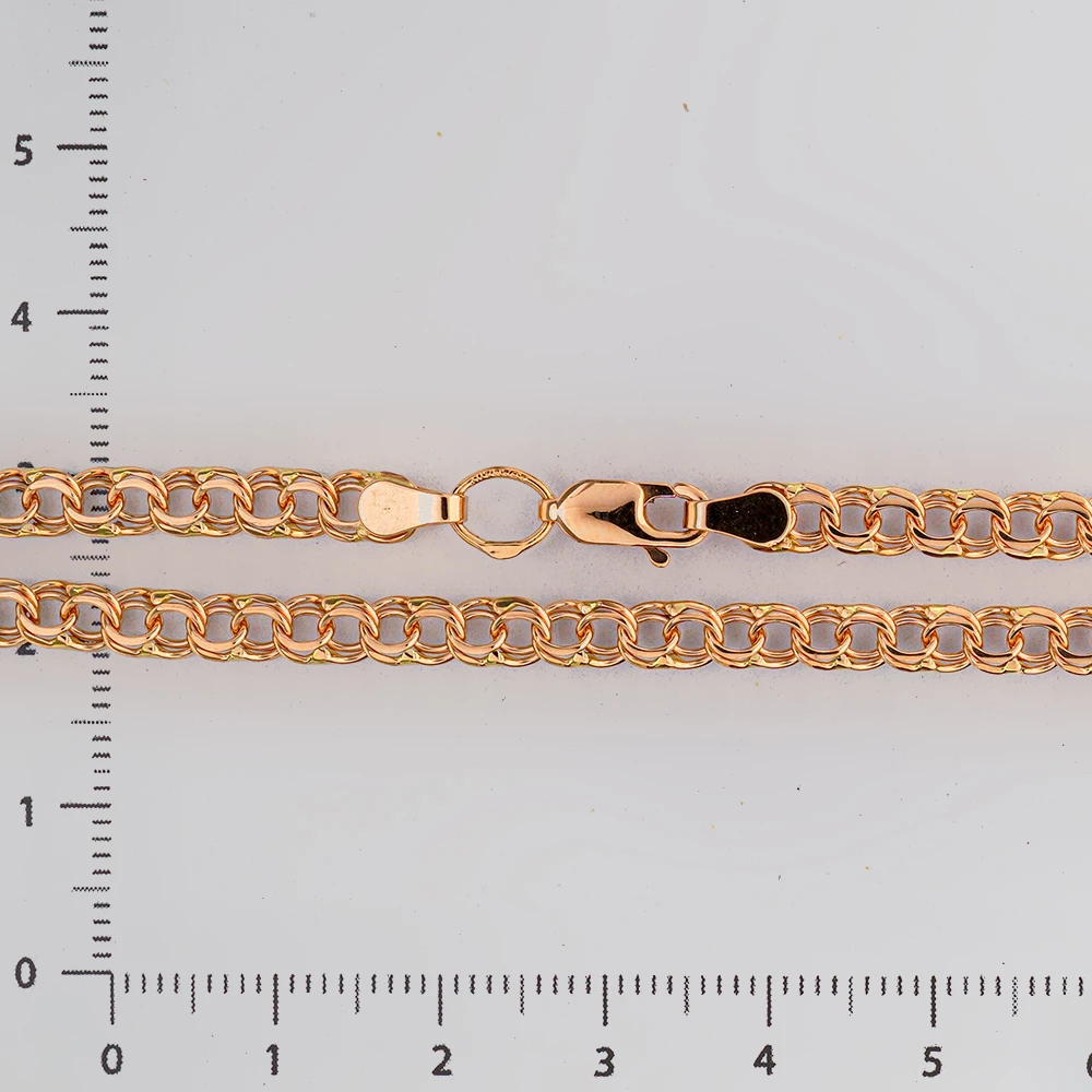 Браслет из красного золота 585 пробы