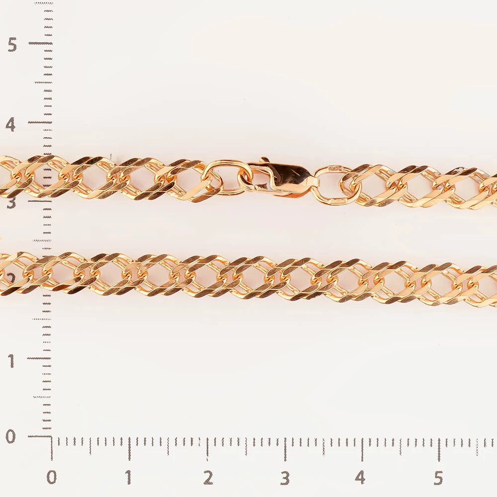 Браслет из красного золота 585 пробы