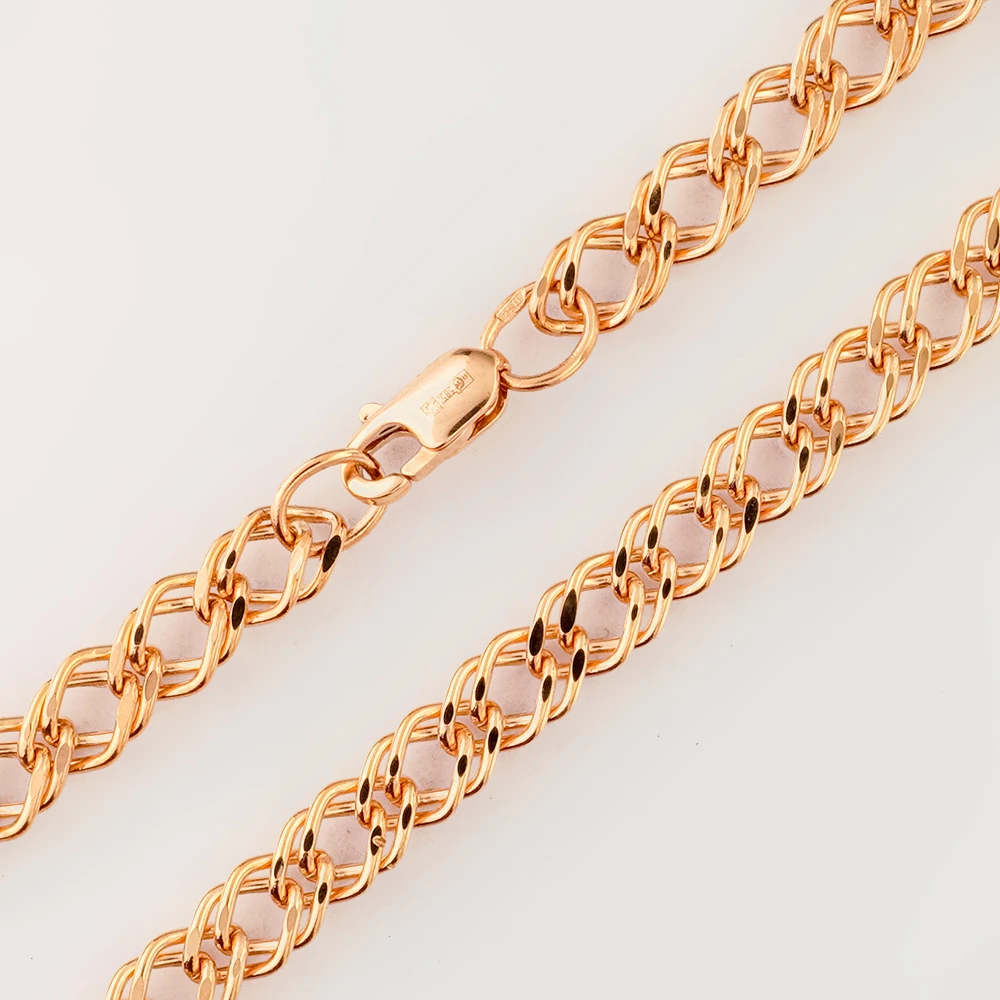 Браслет из красного золота 585 пробы