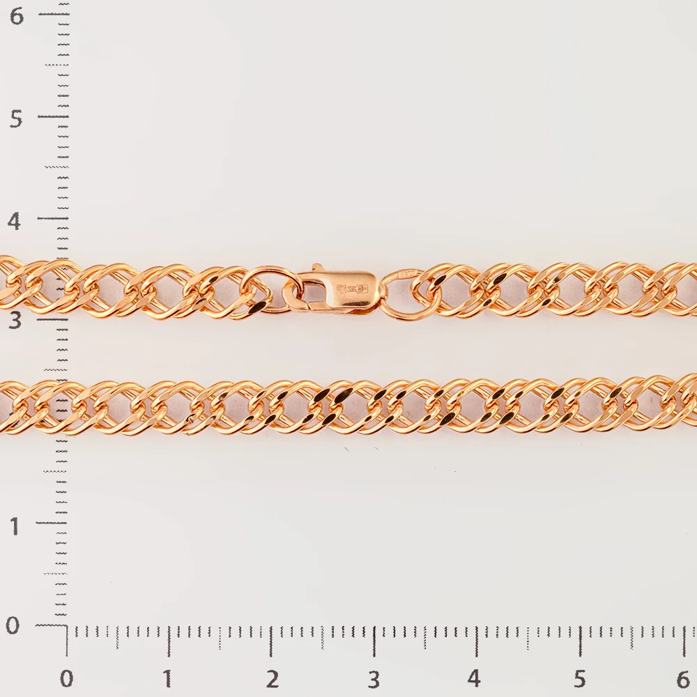 Браслет из красного золота 585 пробы