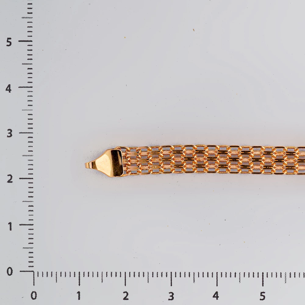 Браслет из красного золота 585 пробы