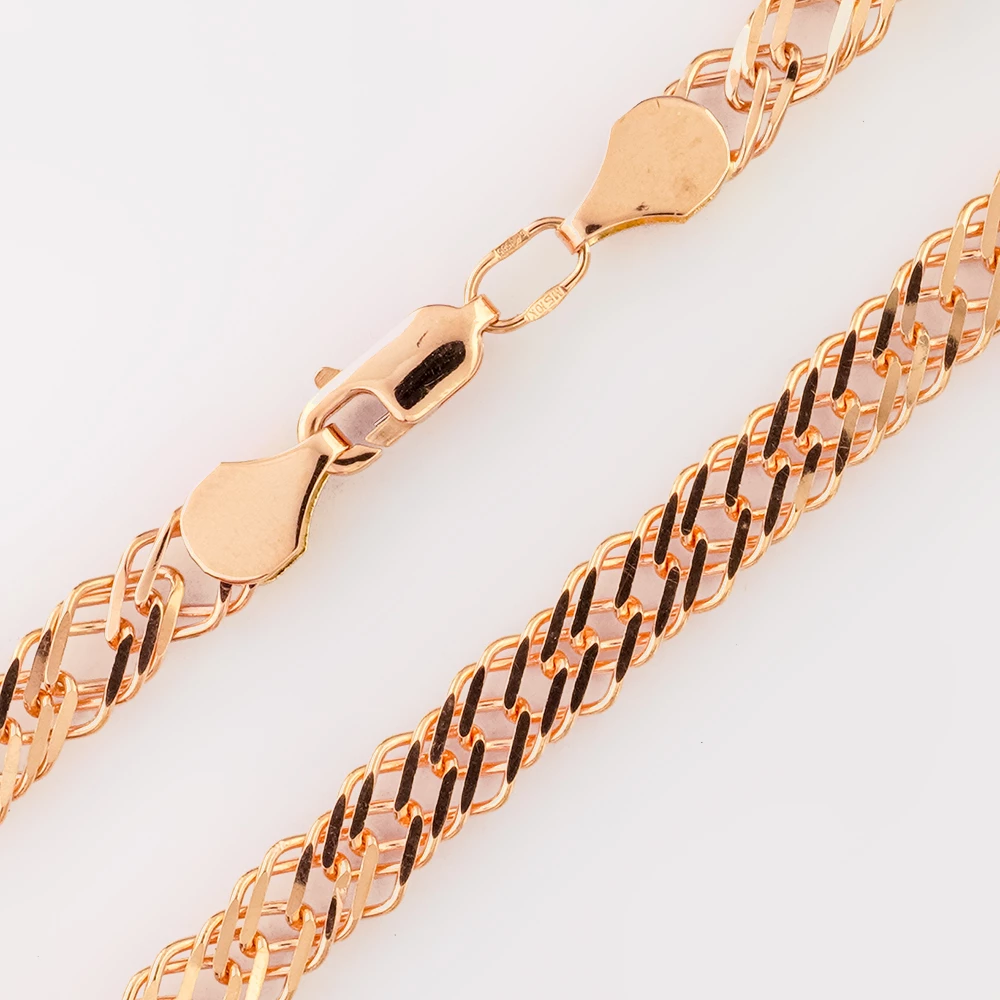 Браслет из красного золота 585 пробы