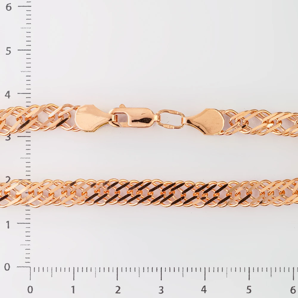 Браслет из красного золота 585 пробы