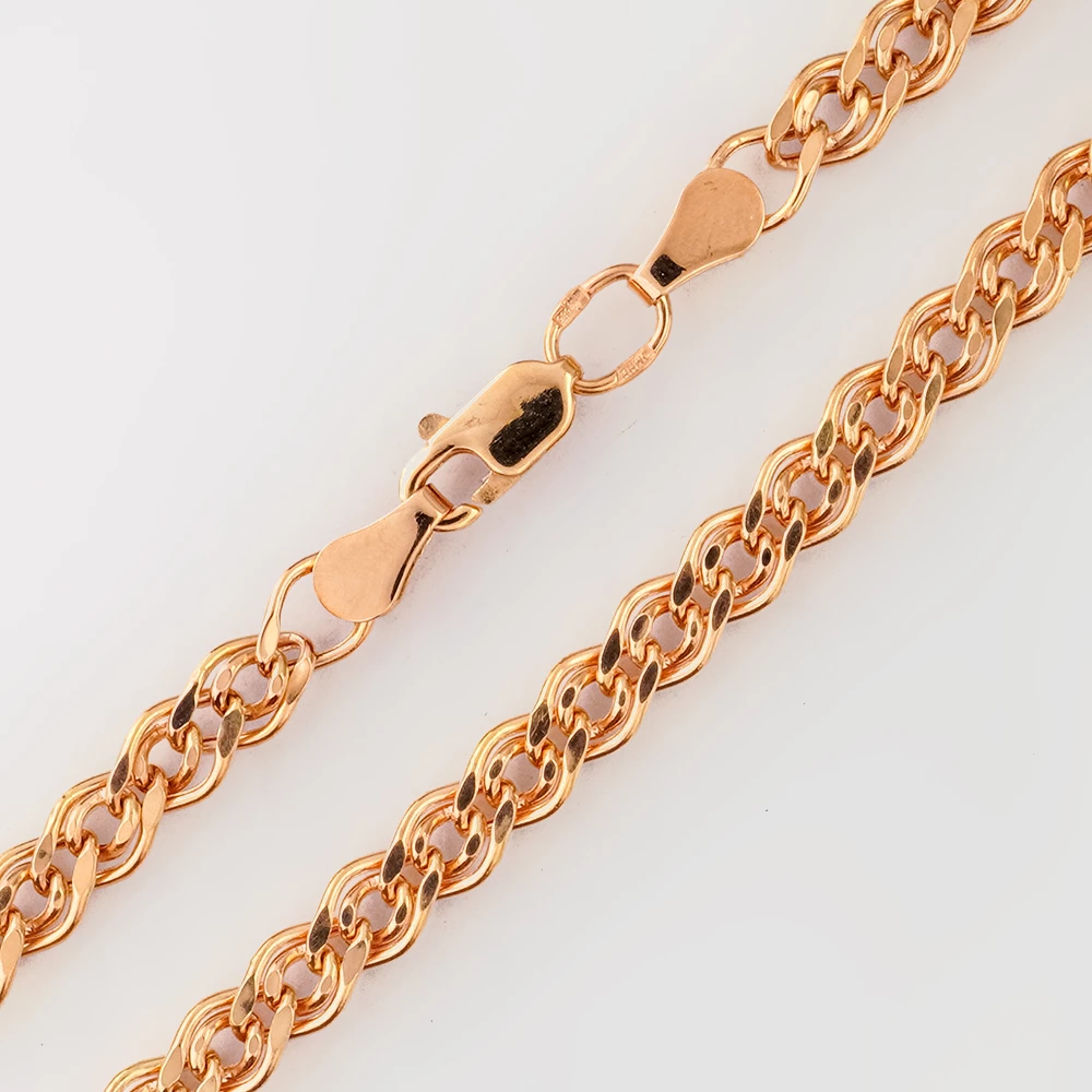 Браслет из красного золота 585 пробы