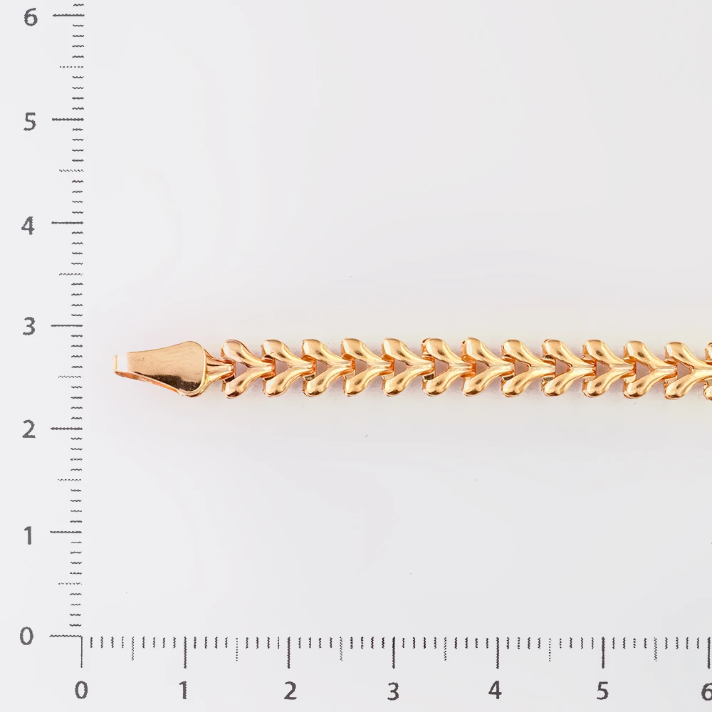 Браслет из красного золота 585 пробы