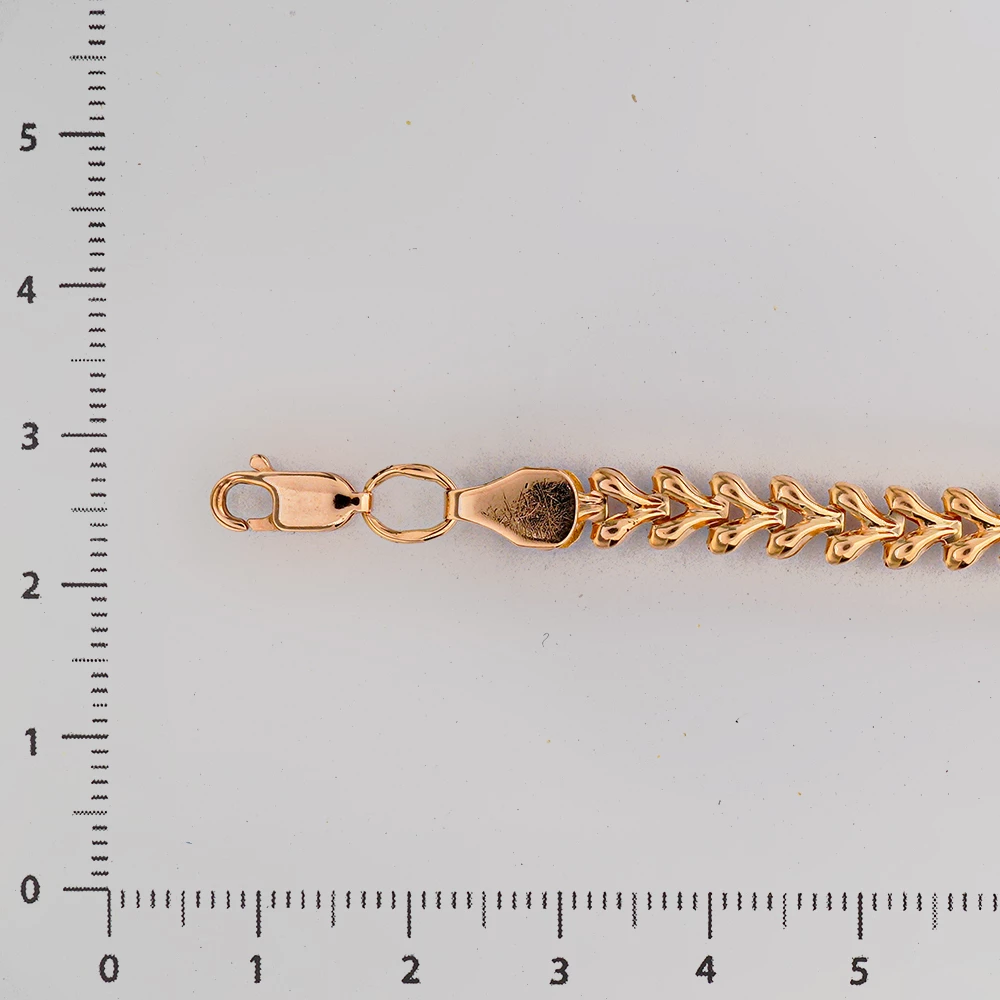 Браслет из красного золота 585 пробы