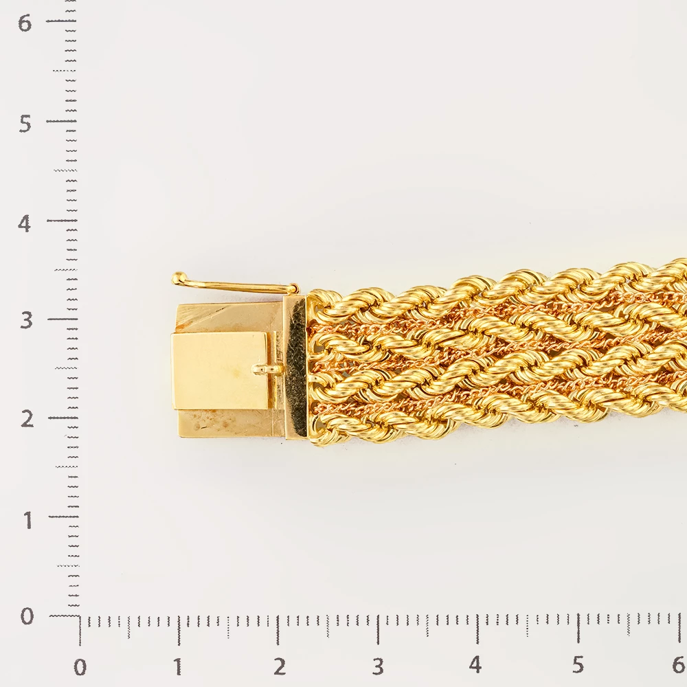 Браслет из желтого золота 585 пробы