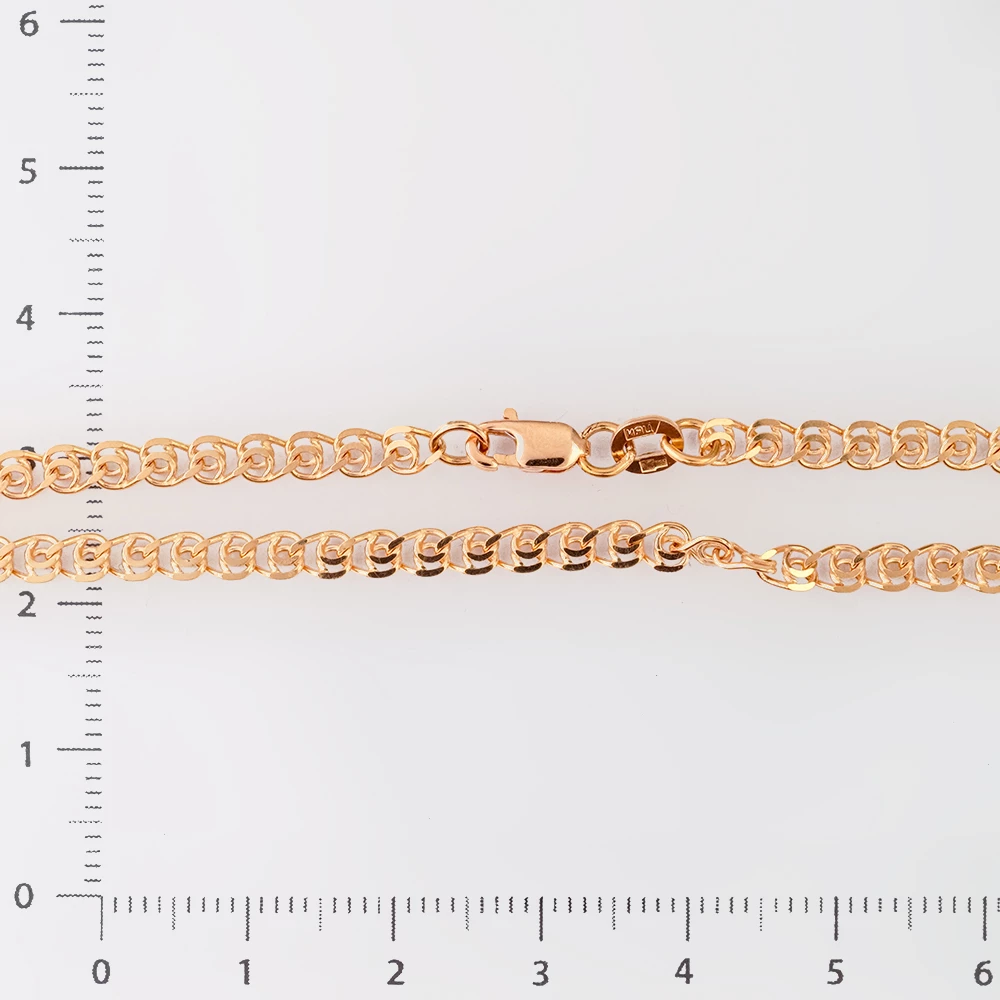 Браслет из красного золота 585 пробы