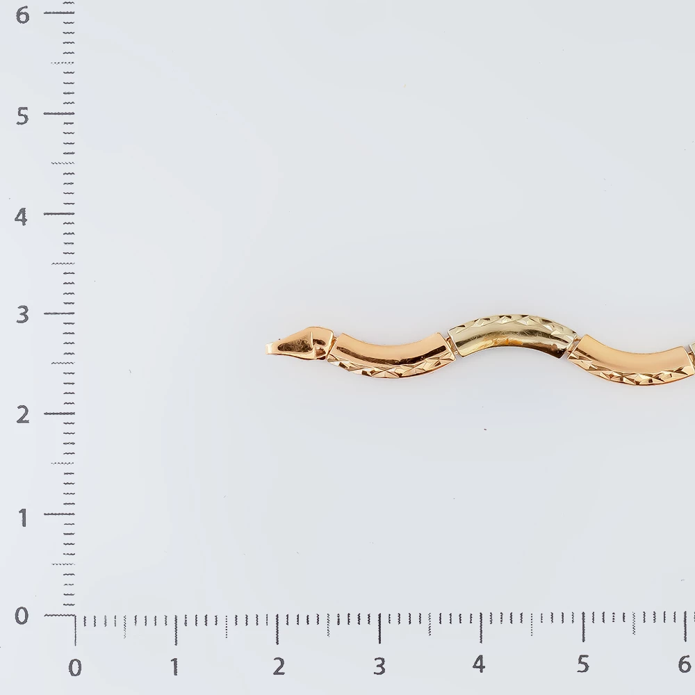 Браслет из красного золота 585 пробы