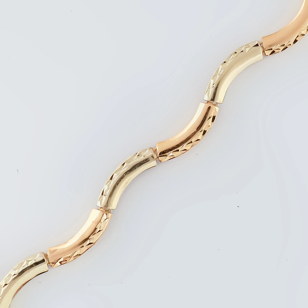 Браслет из красного золота 585 пробы