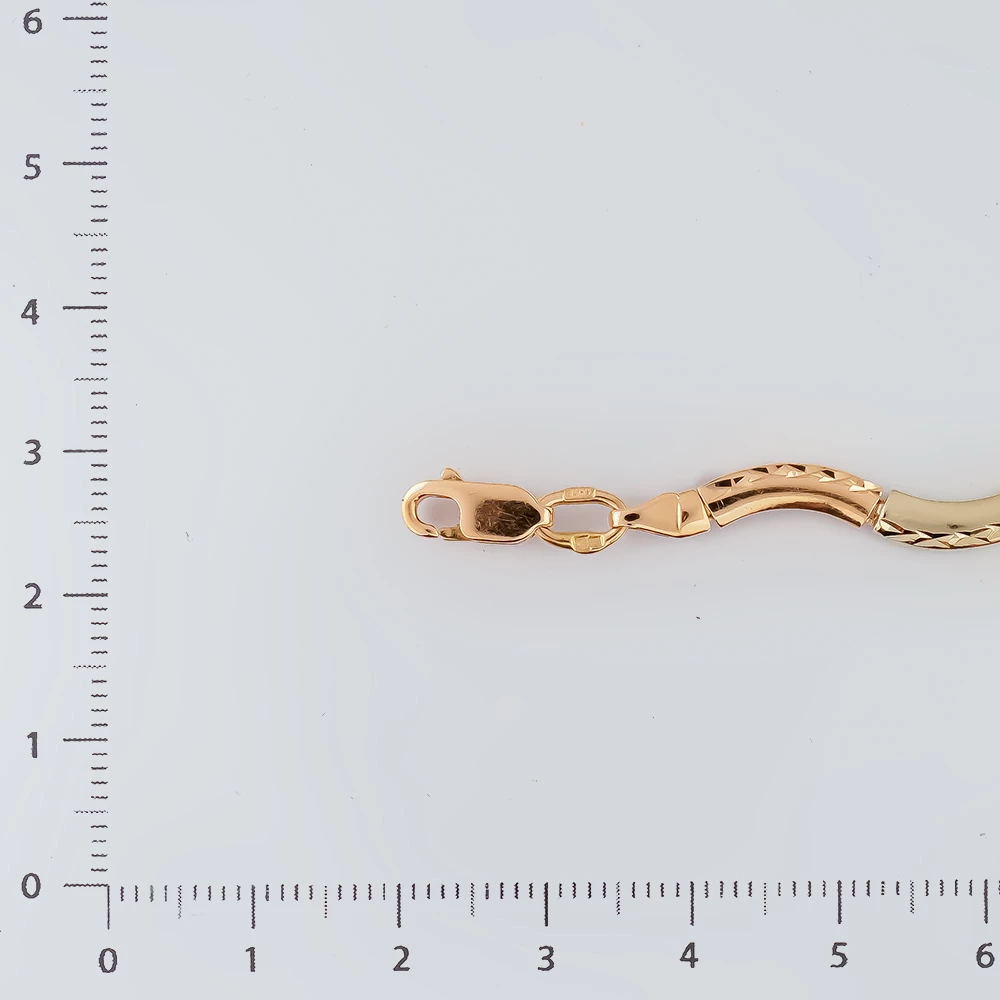 Браслет из красного золота 585 пробы