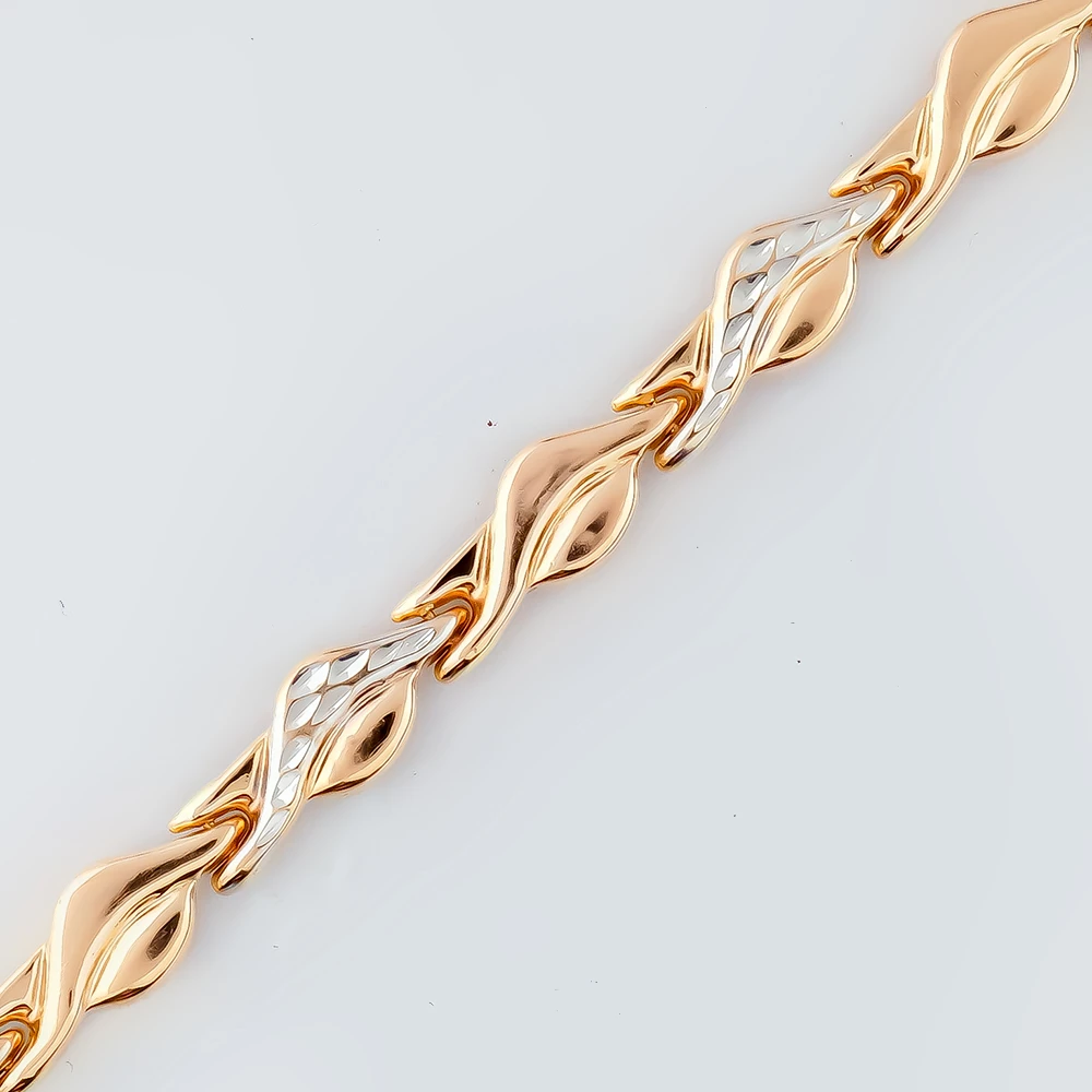 Браслет из красного золота 585 пробы