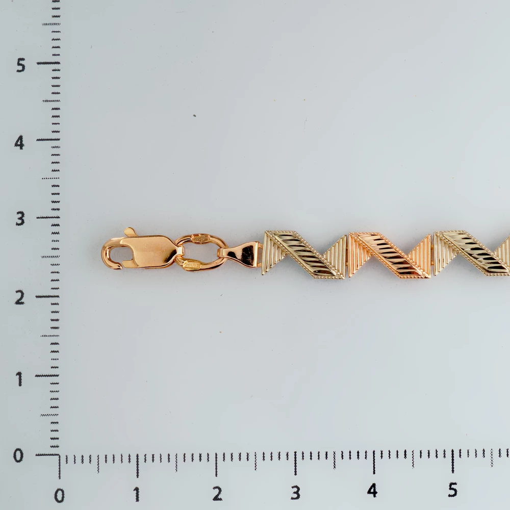 Браслет из красного золота 585 пробы