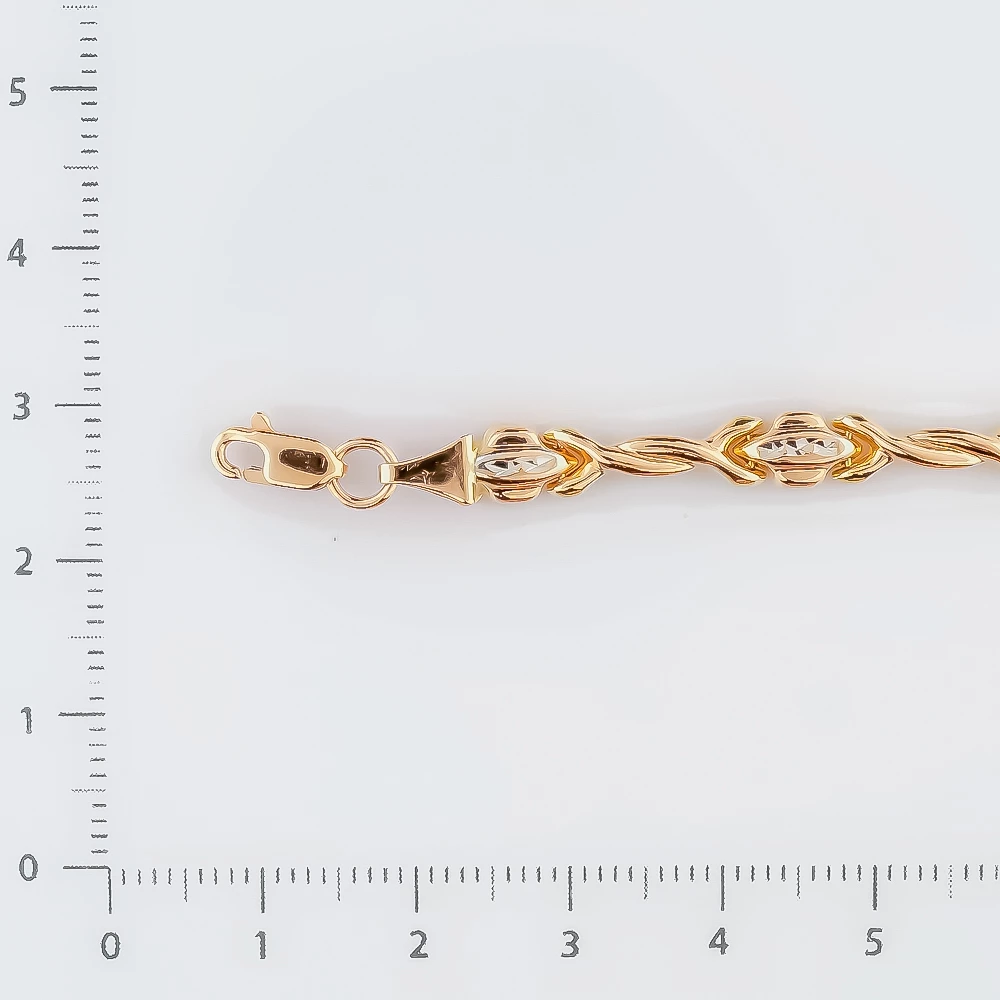 Браслет из красного золота 585 пробы